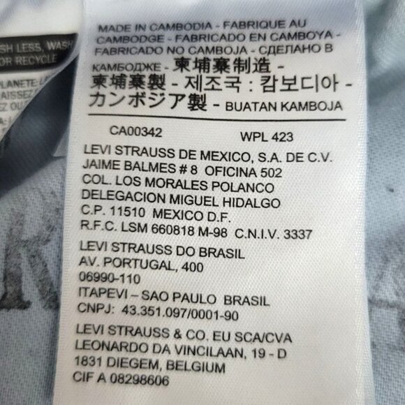 Levi's 505 Men's 36x30 Irregular Straight Leg Medium Wash Blue Denim Jeans - Picture 4 of 12